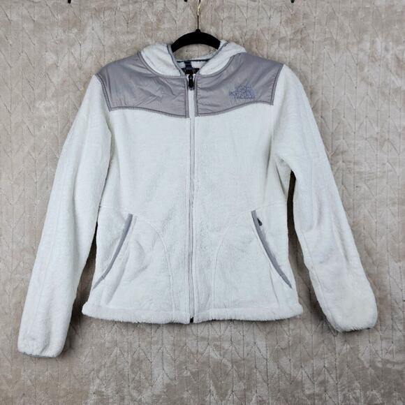 The North Face Oso Jacket Womens Small Fleece Hooded White Outdoors Classic - Picture 1 of 6